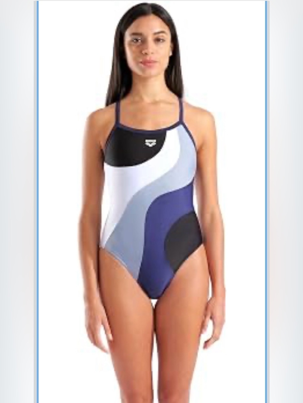 Multi Slices Light Drop Back Swimsuit Sporty One Piece 1907/bb2-1
